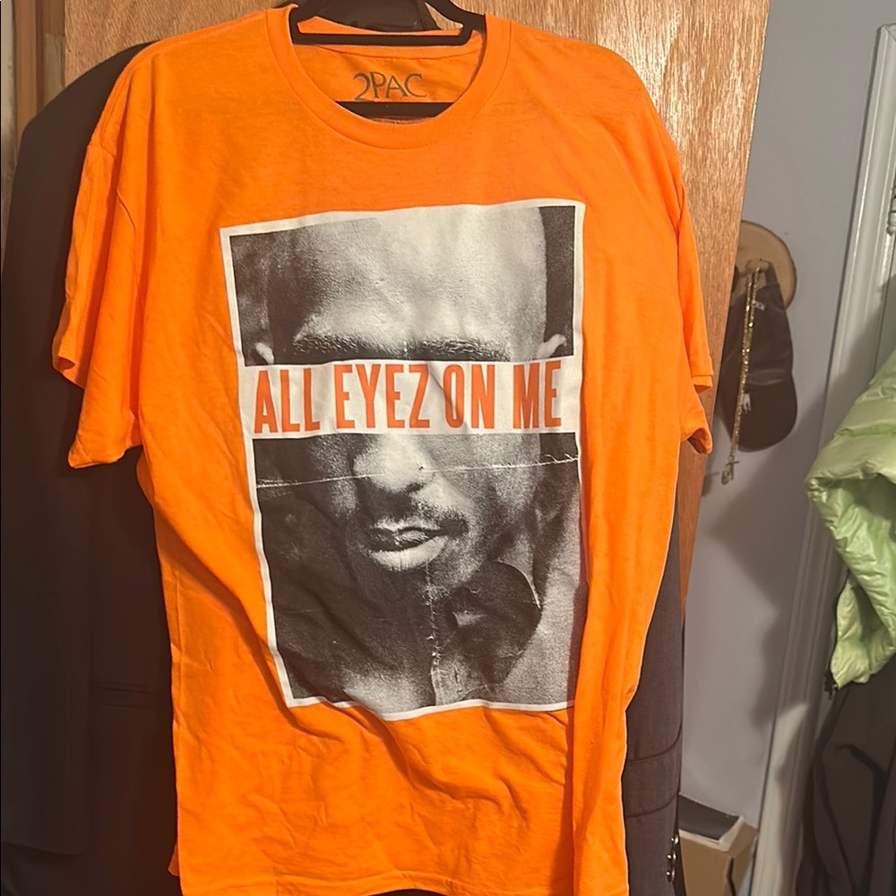Orange Graphic Tupac T-Shirt
